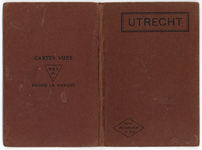 603171 Afbeelding van de omslag van een leporello met prentbriefkaarten van de stad Utrecht.N.B. Er zijn slechts drie ...